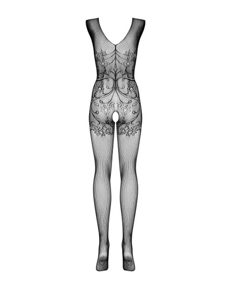 Бодістокінг Obsessive Bodystocking F234 S/M/L, абстрактний малюнок, глибоке декольте | Зображення 5