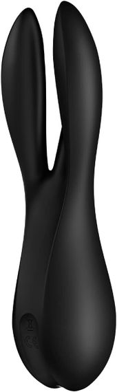 Кліторальний вібратор Satisfyer Threesome 2 Black, 3 гнучкі пальчики, 3 мотори | Зображення 3