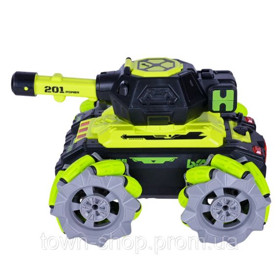 Танк на радиоуправлении KT907A(Light-Green) стреляет гелем, звук, свет | Зображення 1