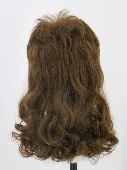 Коричнева ретро перука mullet LeMarnia у стилі 70-х 80-х для чоловіків і жінок, термостійка, 30 см, для Гелловіну | Зображення 4