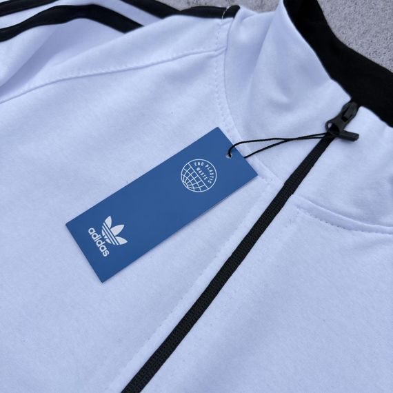Кофта на блискавці Adidas біла | Зображення 3