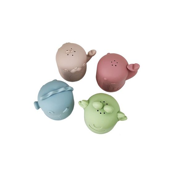 Набір силіконових іграшок для купання "Морські мешканці" MGZ-0927, 4 штуки | Зображення 2