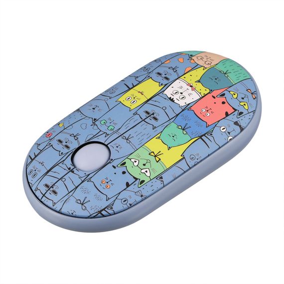 Мишка 2E MF300 PETSCATS Silent Wireless/Bluetooth Blue (2E-MF300WPETSBL) | Зображення 2