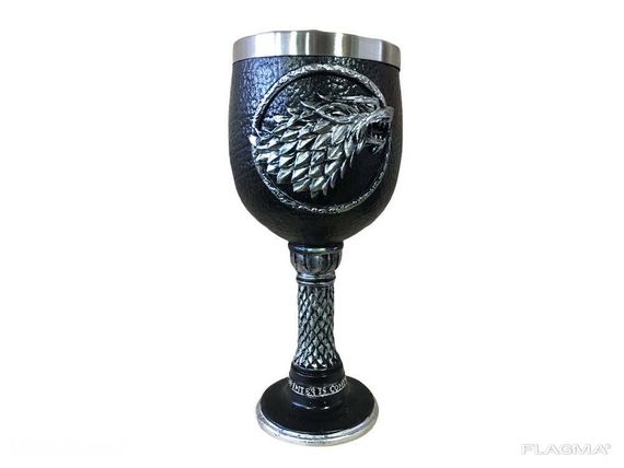 Бокал для Вина Кружка Чашка Череп Игра Престолов Game Of Thrones Winter is Coming Stark... | Зображення 1