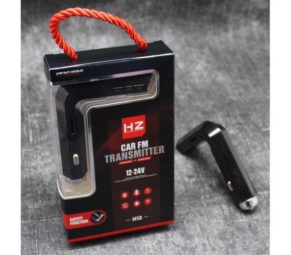 Автомобільний FM модулятор трансмітер H13BT Bluetooth microSD AUX USB | Зображення 3