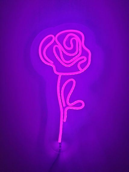 Неоновий світильник Троянда 200х380 acr-n000047 | Зображення 4