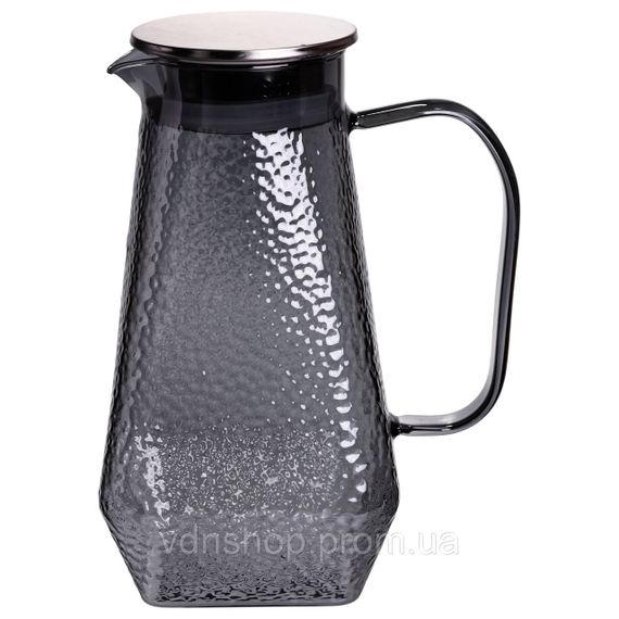 Кувшин 1.8 л со стаканами 6 штук по 200 (мл) графин для компота сока воды лимонада кувшин для напитков Серый HP-19-38S | Зображення 3