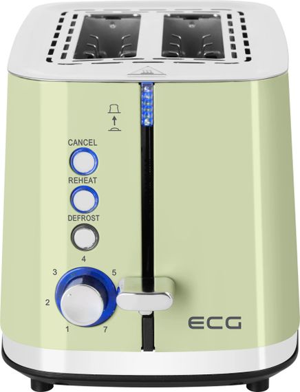 Тостер ECG ST 2766 Vintage Olive 925 Вт оливковий | Зображення 5