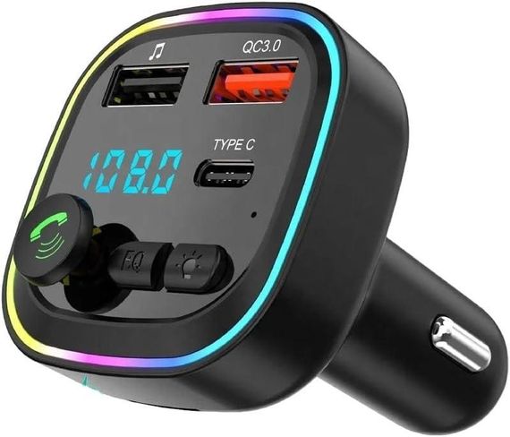 Автомобільний FM-передавач Bluetooth з швидкою зарядкою QC3.0, 2 USB та 1 Type-C | P4 | Зображення 7