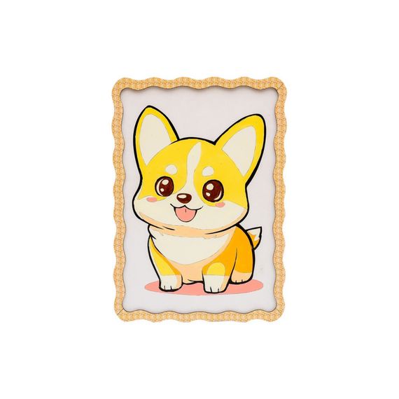 Картина по номерах "Коргі" Puz-22941 формат А4 пензлик, фарби, кріплення для стіни | Зображення 2