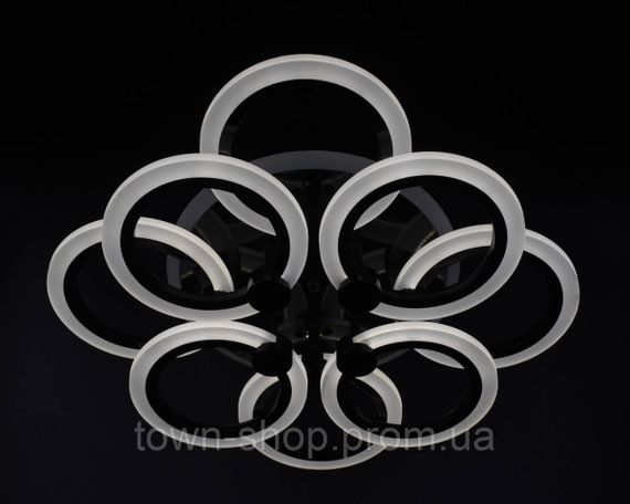 Люстра потолочная LED с пультом A2374/4+4S-RGB-bk Черный 11х45х54 см. | Зображення 4