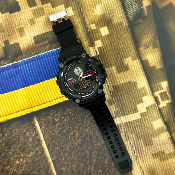 Годинник наручний Patriot 001RDSSO ССО Чорні з червоним + Коробка | Зображення 1