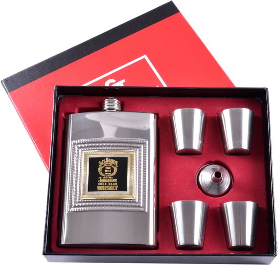 Подарочный набор 6в1 фляга, рюмки, лейка "Whisky" TZ-03 | Зображення 2
