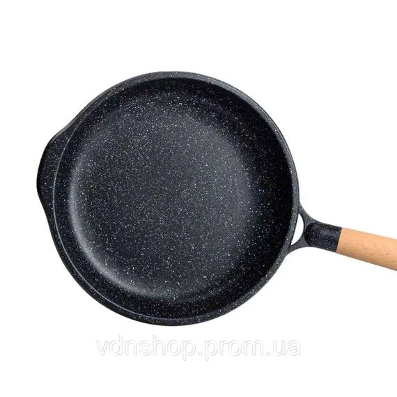 Алюминиевая сковорода 2,8 л мраморная с антипригарным покрытием Ø 28 см черная MGC HP-4-425B | Зображення 4