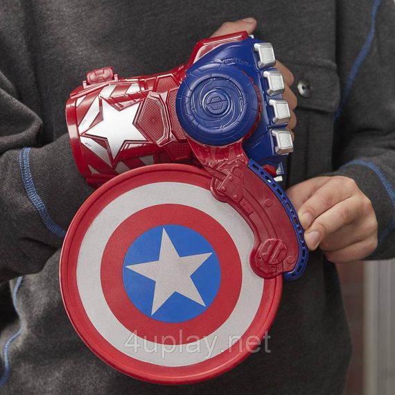 Дисковый бластер Nerf Marvel Captain America Shield Sling Перчатка, запускающая щит Капитана Америки | Зображення 2