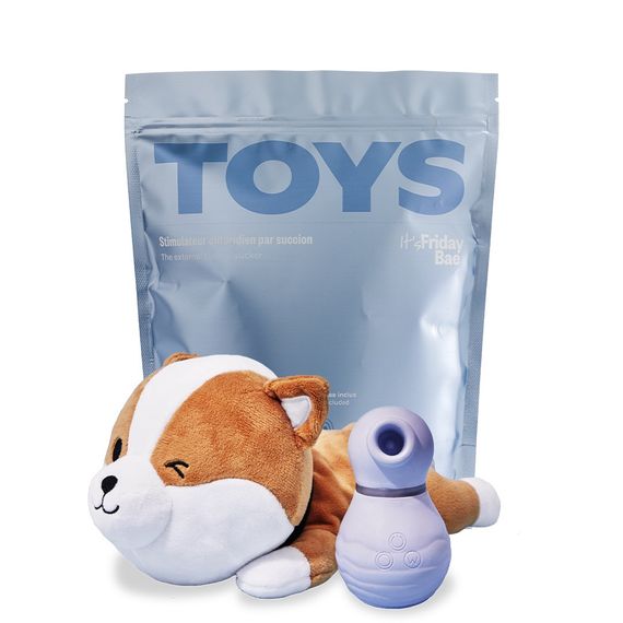 Вакуумний стимулятор для клітора TOYS+ з кейсом у вигляді песика шіба-іну Friday Bae (Франція) sexstyle