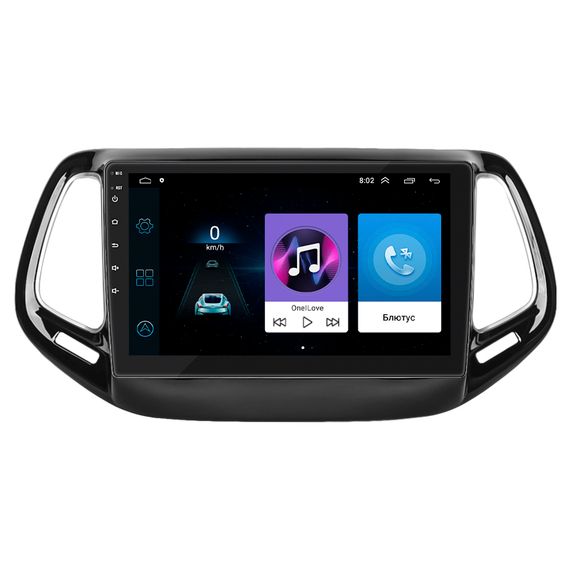 Штатна магнітола Lesko для Jeep Compass II 2017- екран 10" (Base 1/16)