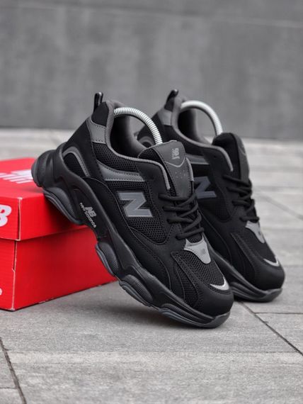 Кросівки New Balance замш/шкіра/3D сітка колір чорний | Зображення 5