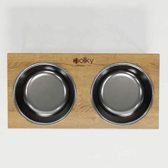 Миски на подставке для очень больших собак Hollky Base XXL40 (2 × 2,8 л) BXXL40-643240-WHNT | Зображення 3