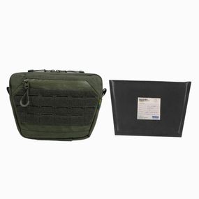 Сумка-напашник XL  GU Cordura олива + балістичний пакет 2 класу  STANAG 2920 V-50 = 744,5 м/с