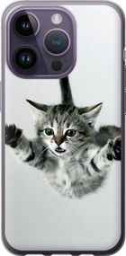 Чехол на iPhone 14 Pro Летящий котёнок "2322u-2646-17620"