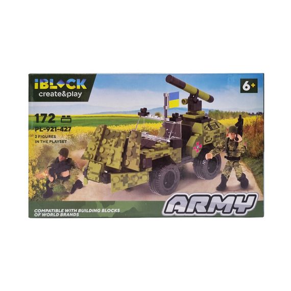 Дитячий конструктор військова техніка Конструктор розвиваючий для дітей від 6-років IBLOCK Армія