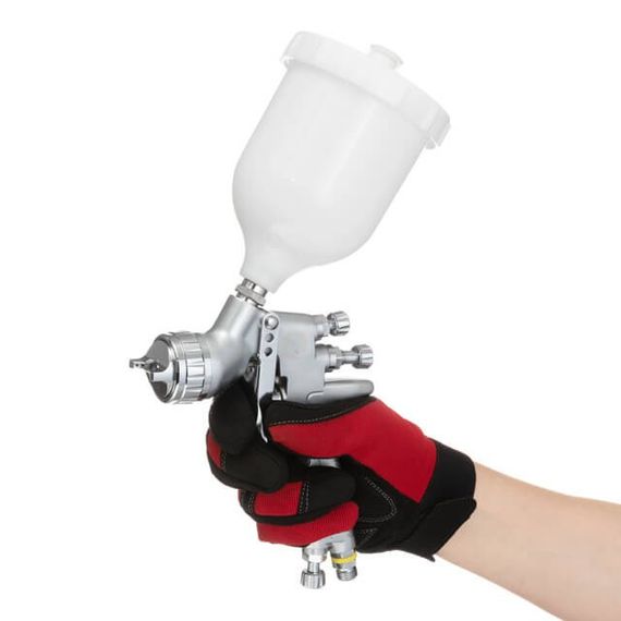 Фарбопульт пневматичний LVMP професійний, верхній пластиковий бачок INTERTOOL PT-01151 | Зображення 3