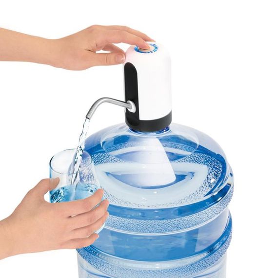 Електрична помпа для води CHARGING PUMP, Біла / Автоматичний дозатор для води / Насадка на бутель | Зображення 5