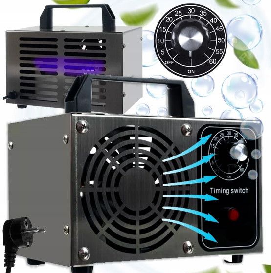 Генератор озону Bigstren 21208 з таймером 1-60 хв, озонатор 20000 мг/год, 120 м2