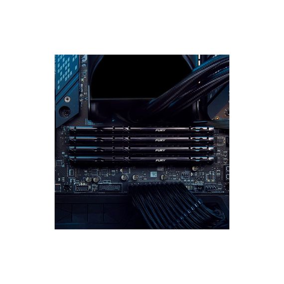 Модуль пам'яті для комп'ютера DDR5 64GB (2x32GB) 5200 MHz Beast Black Kingston Fury (ex.HyperX) (KF552C40BB2K2-64) | Зображення 9