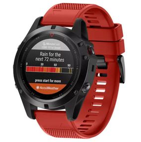 Силіконовий ремінець Primo для годинника Garmin Fenix 5 / 5 Plus / Fenix 6 / 6 Pro - Red