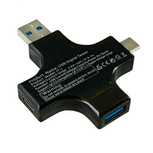 USB тестер тока напряжения емкости, Type-C MicroUSB, Atorch J-7C | Зображення 3