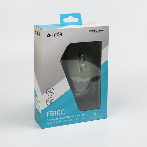 Миша бездротова A4Tech Fstyler FB10C (Matcha Green),  USB, колір зелений | Зображення 5