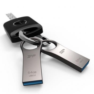 USB флеш накопичувач Silicon Power 64GB Jewel J80 Titanium USB 3.0 (SP064GBUF3J80V1T) | Зображення 1
