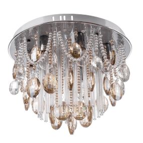 Люстра потолочная хрустальная с подсветкой LED E14 40W CH (BCL-377C/7)
