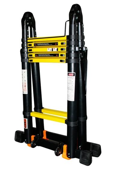 Драбина універсальна телескопічна GTM KME3050B 2x6 алюмінієва, 5000 мм (39421) | Зображення 1