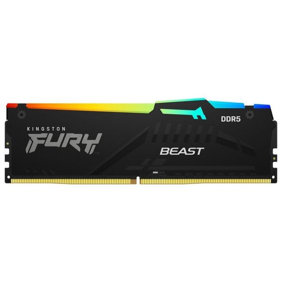 Модуль памяти для компьютера DDR5 64GB (2x32GB) 5200 MHz Beast RGB EXPO Black Kingston Fury (ex.HyperX) (KF552C40BB2AK2-64) | Зображення 3
