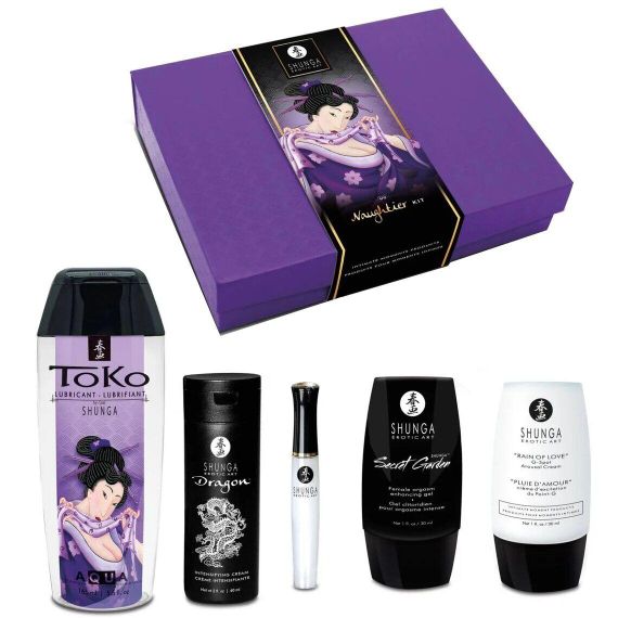 Подарочный набор Shunga Naughtier Kit, 5 продуктов для интимной стимуляции sexstyle