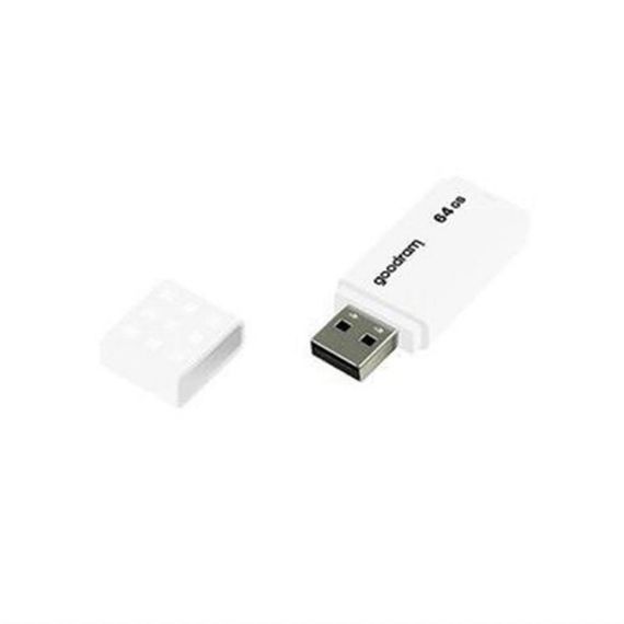 Flash Drive Goodram UME2 64 GB (UME2-0640W0R11) White | Зображення 1