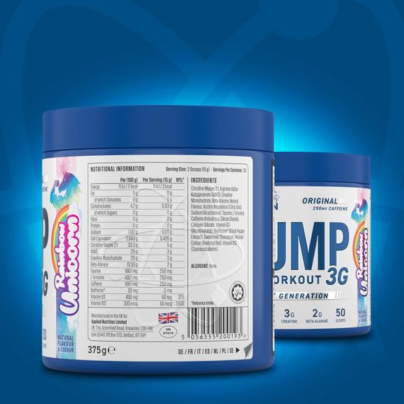 Предтренировочный комплекс Applied Nutrition Pump 3G 375 g (Rainbow Unicorn) | Зображення 1