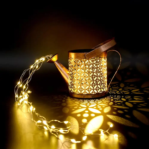 Садовий світильник на сонячній батареї "Лійка" 80см, Fairy lamp / Декоративний LED ліхтар для саду | Зображення 4