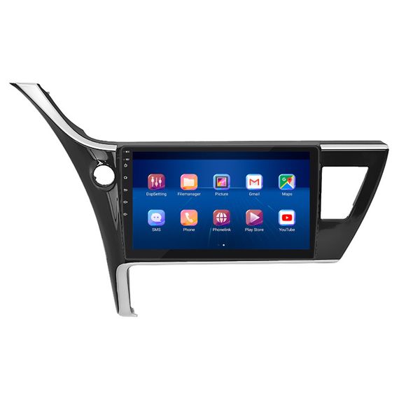Штатная магнитола 10" Lesko для Toyota Corolla XI (E160, E170) Рестайлинг 2015-н.в. 6/128Gb 4G Wi-Fi GPS Top | Зображення 1