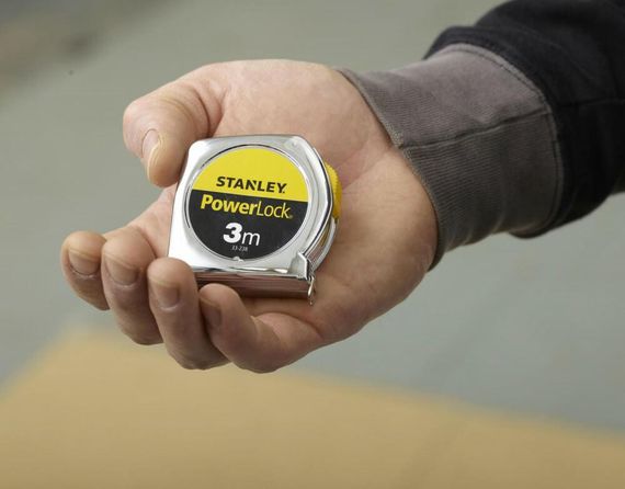 Рулетка измерительная Powerlock® длиной 3 м, шириной 12,7 мм в хромированном пластмассовом корпусе STANLEY 0-33-238 | Зображення 2