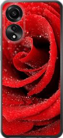 Чехол на Oppo A78 4G Красная роза "529u-3142-17620"