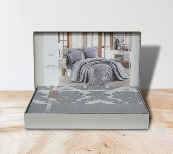 Покривало Gardines  240х260 см  Ezgi сірий | Зображення 1