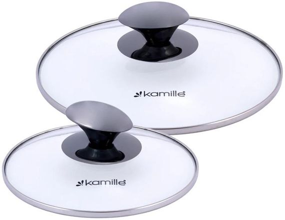 Набір 3 каструлі Kamille Groningen 1л, 1.5л, 2л з нержавіючої сталі з 5-шаровим індукційним дном | Зображення 4
