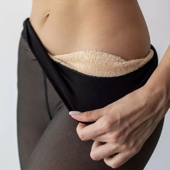 Колготы на меху с имитацией капроновых, Универсальный размер / Утепленные зимние колготы / Колготки женские | Зображення 4