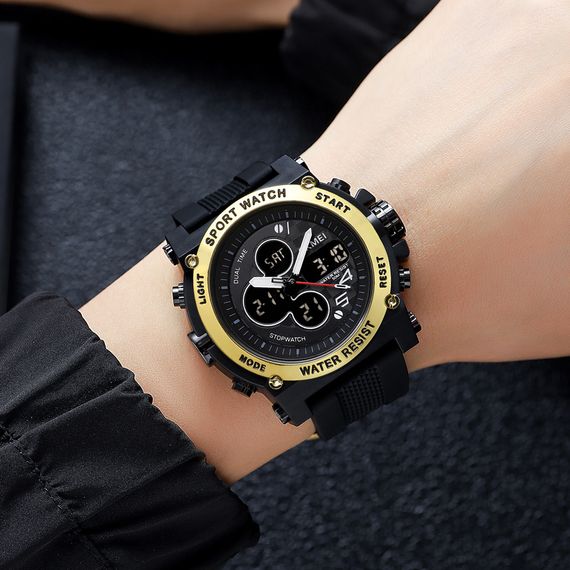 Чоловічий годинник Skmei 2065BKGD Black-Gold | Зображення 3