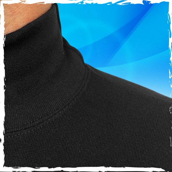 Гольф мужской черный. Термо гольф. Мужской гольф. 2XL | Зображення 2