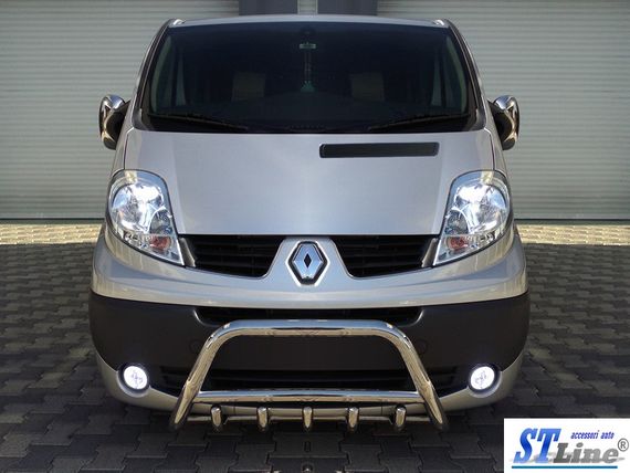 Кенгурятник WT003-4 (нерж.) Без надписи для Opel Vivaro 2001-2015 гг | Зображення 3